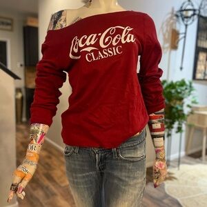 Coca-Cola Classic Red Off-Shoulder Top
